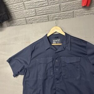 vertyx Shirt Gray Mens XL Snap Buttons Vented Camp Hike